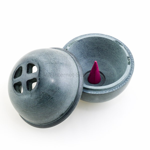 Räucherkegelhalter Kumo grau