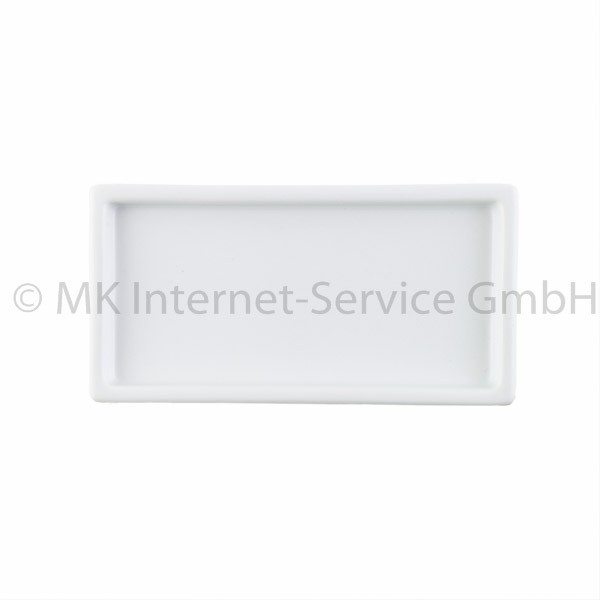 Japanischer Räucherteller Nagate aus Keramik, weiß