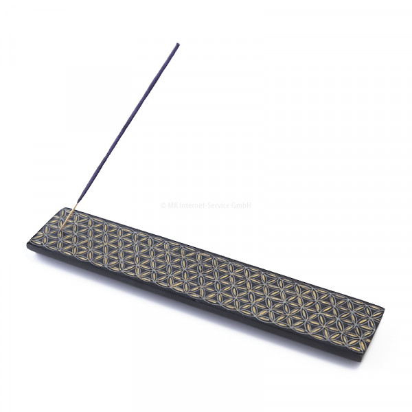 Speckstein-Räucherstäbchenhalter Blume des Lebens