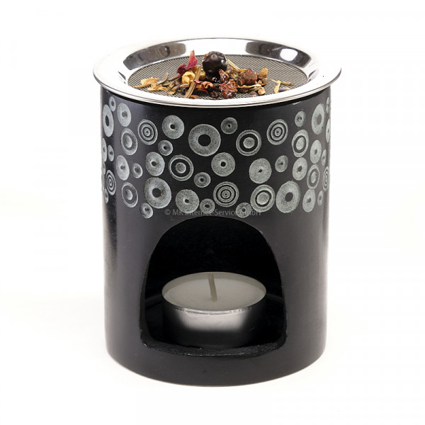 Räucherstövchen SATURN mit Edelstahlsieb