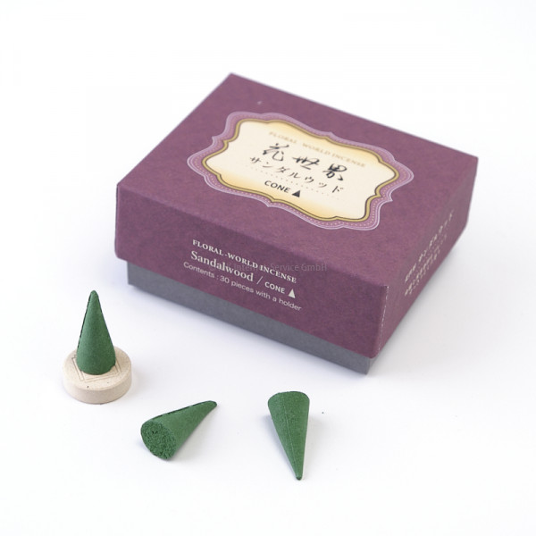 Shoyeido Räucherkegel Floral World Sandelholz - Shoyeido Floral World Sandelwood incense cones