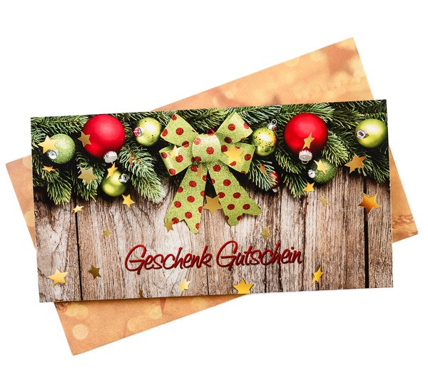 Geschenkgutschein Motiv Weihnachten 30 € (mit Karte)