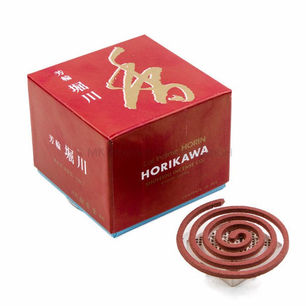 Horin Horikawa (rot) - Japanische Räucherspiralen Shoyeido Japenese Incense coils 