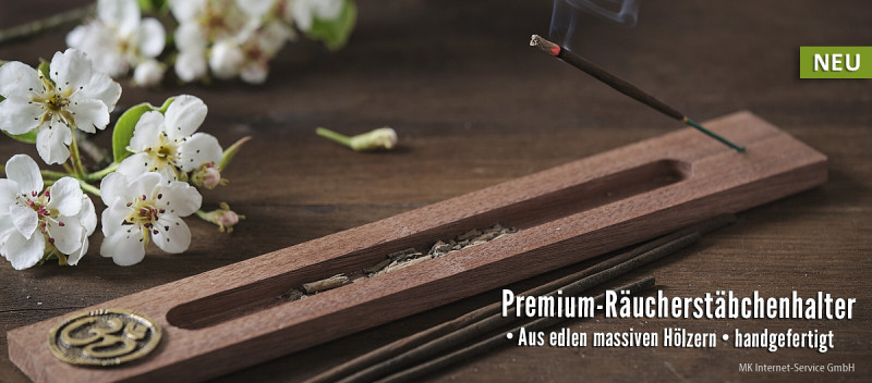 Edle Premium-Räucherstäbchenhalter aus massivem Holz