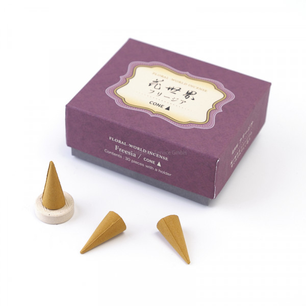 Shoyeido Räucherkegel Floral World Freesie - Shoyeido Floral World Japanese incense cones