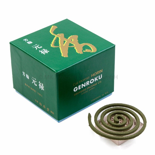 Horin Genroku (grün) - Japanische Räucherspiralen Shoyeido Japenese Incense coils 
