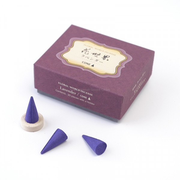Shoyeido Räucherkegel Floral World Lavendel - Shoyeido Floral World incense cones Lavender
