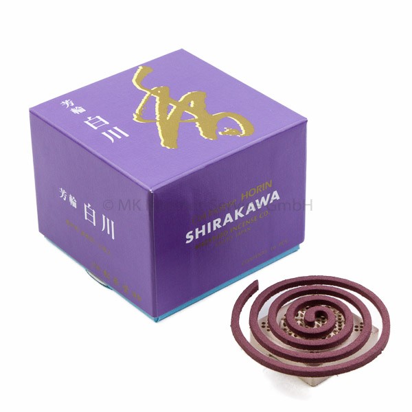 Horin Shirakawa (lila) - Japanische Räucherspiralen Shoyeido Japenese Incense coils 