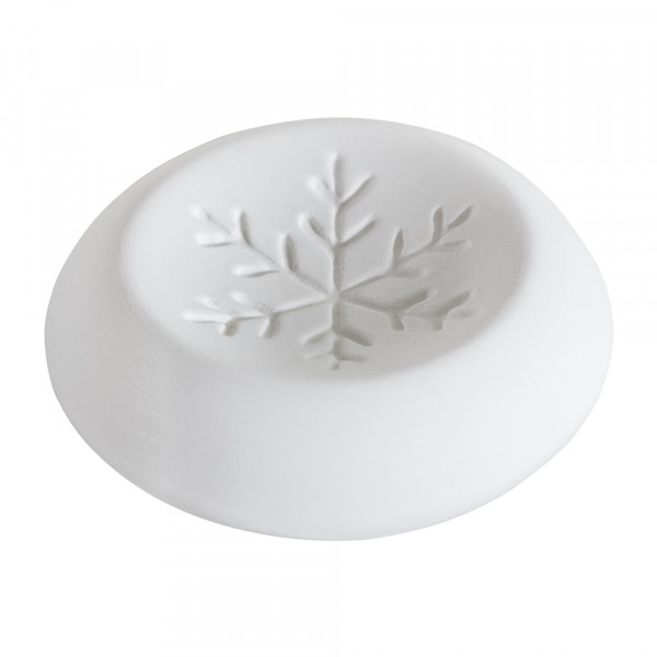 Duftstein aus Keramik Eisblume, Boden glasiert