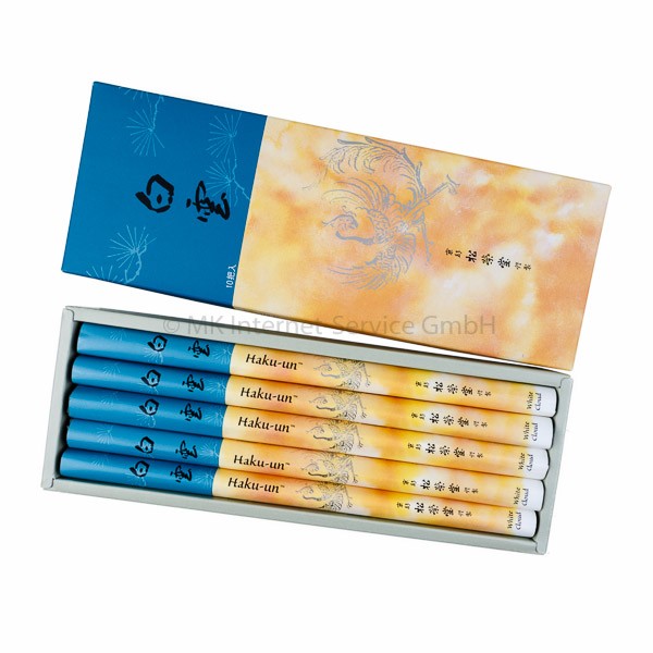 Haku-un (Weiße Wolke) 10er Set - Japanische Räucherstäbchen Shoyeido
