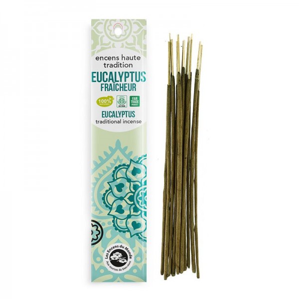 Eukalyptus - Indische Räucherstäbchen Alte Tradition Les Encens du Monde-