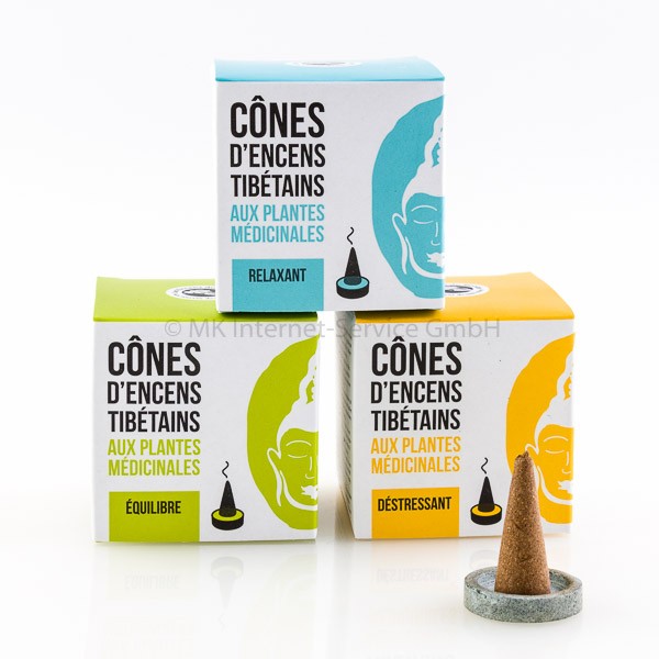 Tibetisches Räucherkegel-Sortiment - Les Encens du Monde