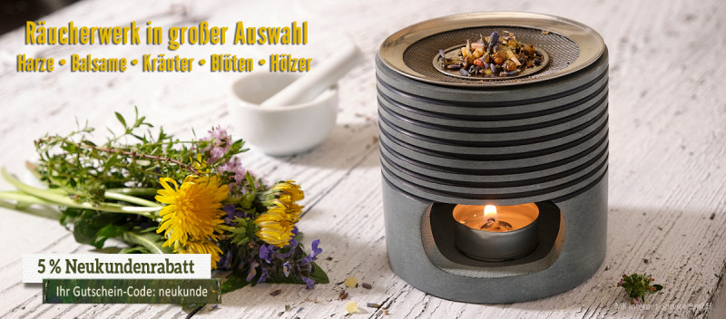Räuchern ohne Kohle mit Räucherstövchen
